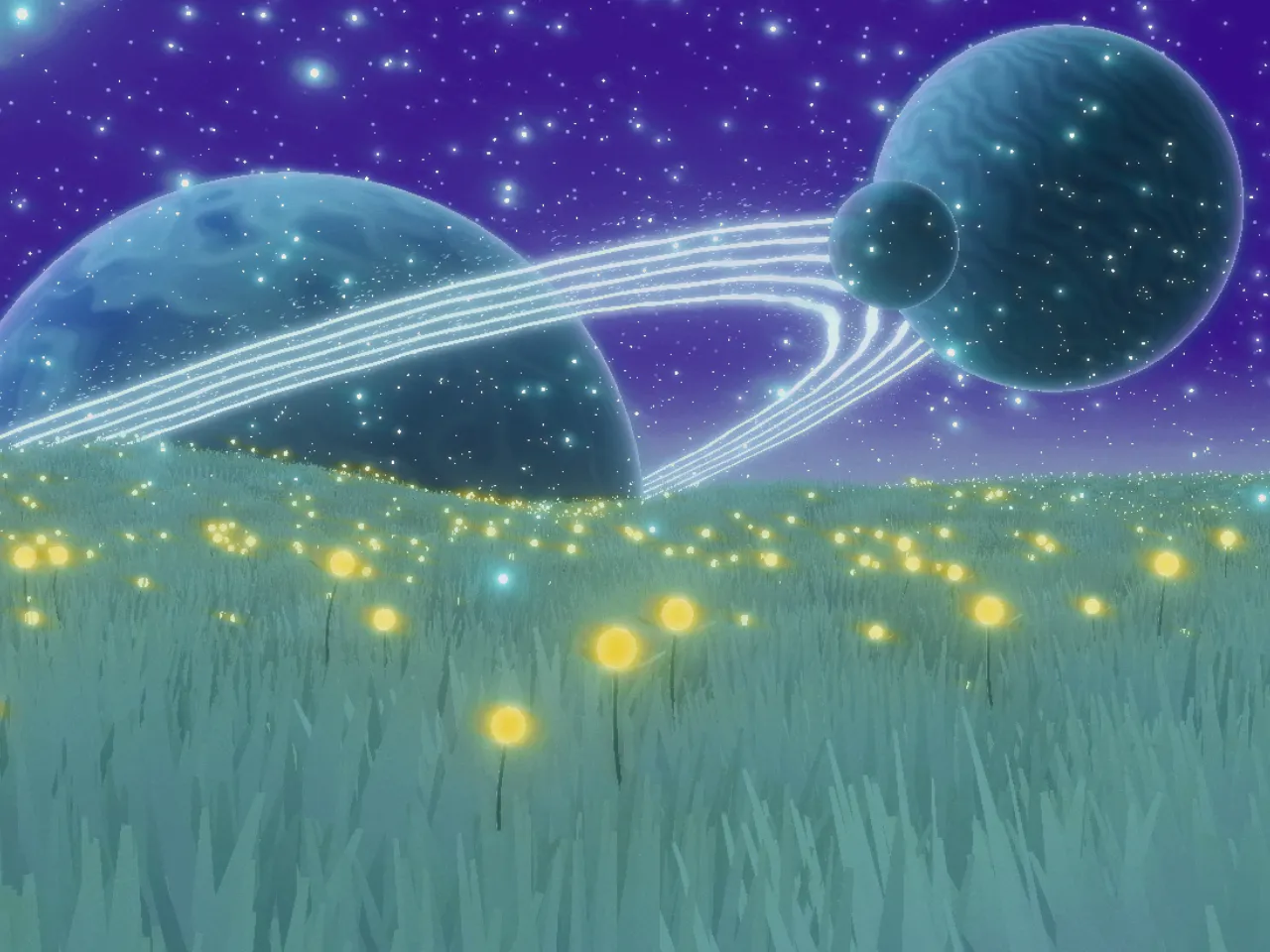 Space retro nostalic render