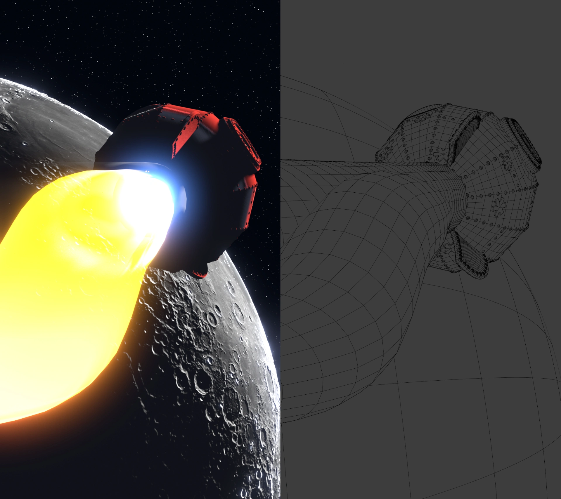 Shot 01 Wireframe Overlay