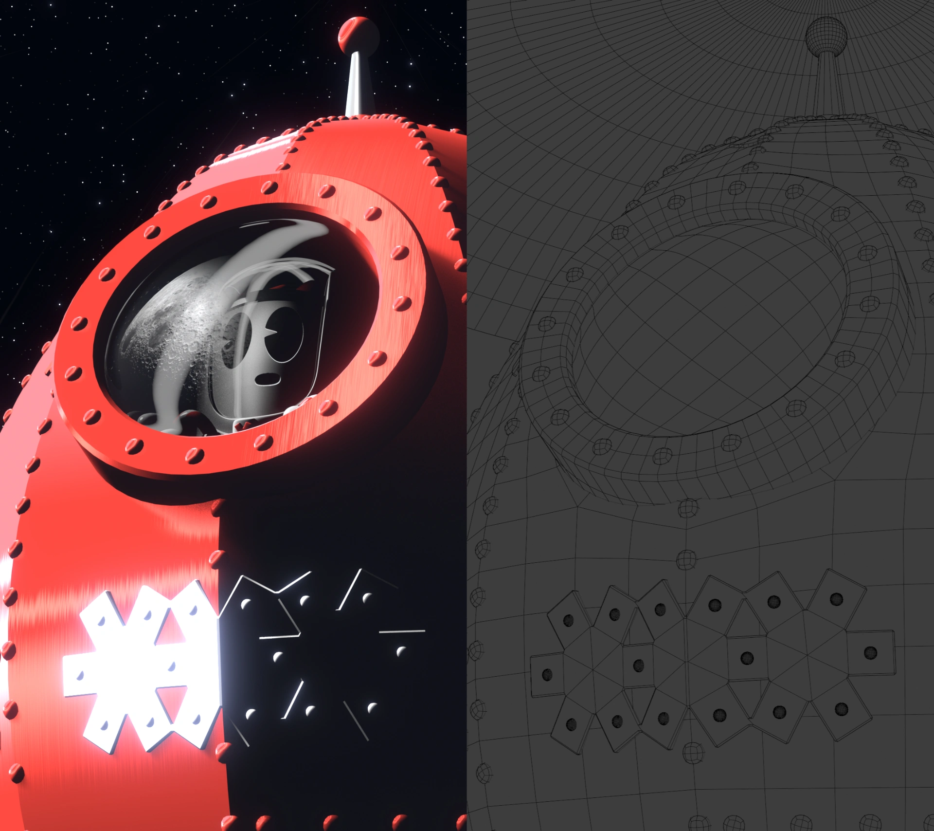 Shot 02 Wireframe Overlay