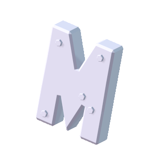 sign lettering - 320 tris