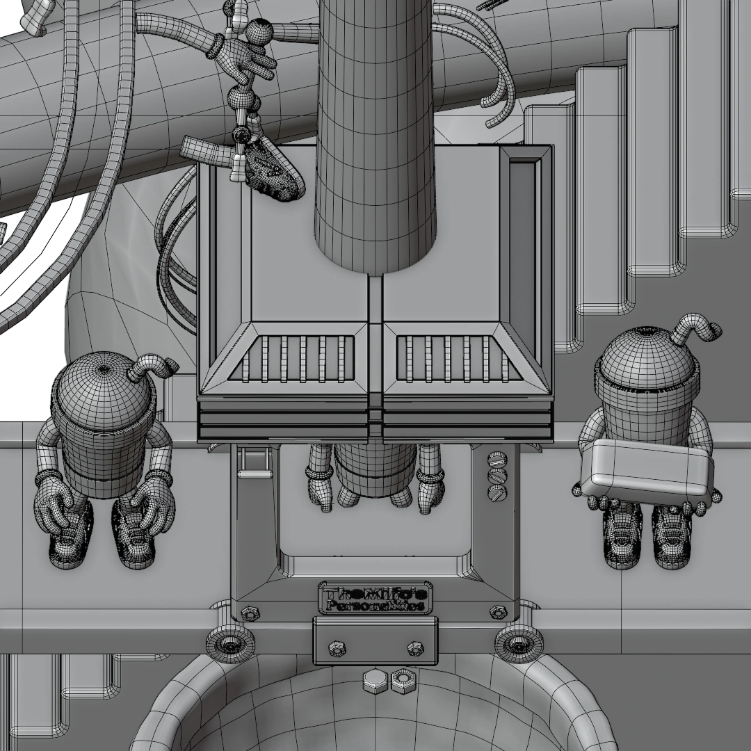 Escena 4 Wireframe
